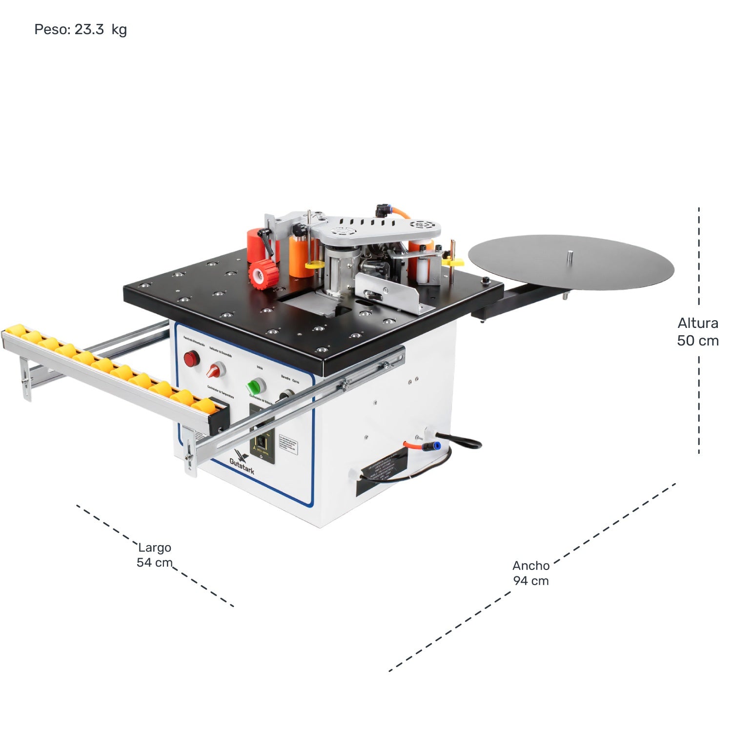 Enchapadora De Cantos Automático Corte Recto Curvo