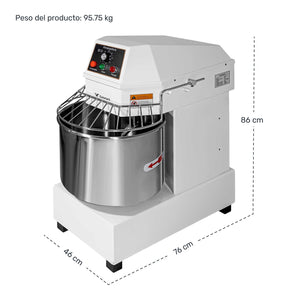 Amasadora Industrial Comercial 40 Litros 15kg 1500w 246rpm