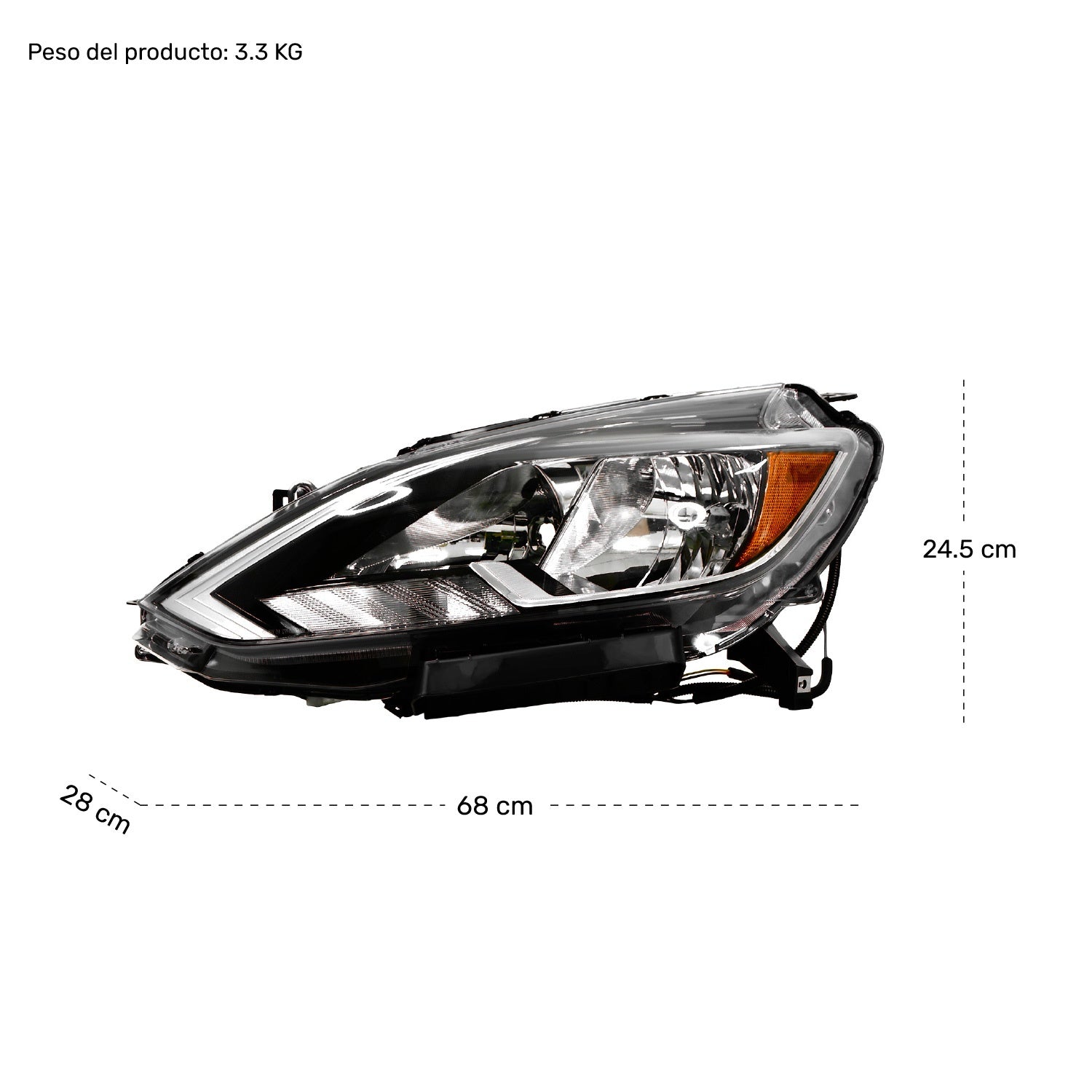 Faro Sentra Izquierdo Universal Modelo 2017 2018 2019 2020