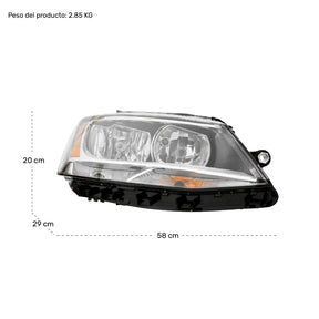 Faro Jetta A6 Izq 2010 2012 2013 2014 2015 2016 2017 2018