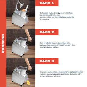 Procesador Rebanador De Alimetos Industrial 550w