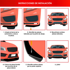 Lip Splitter Delantero Universal Autos Lujo Defensa 3 Pzs