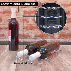 Cava Enfriador Vinos 12 Botellas Frigobar Exclusive Premium