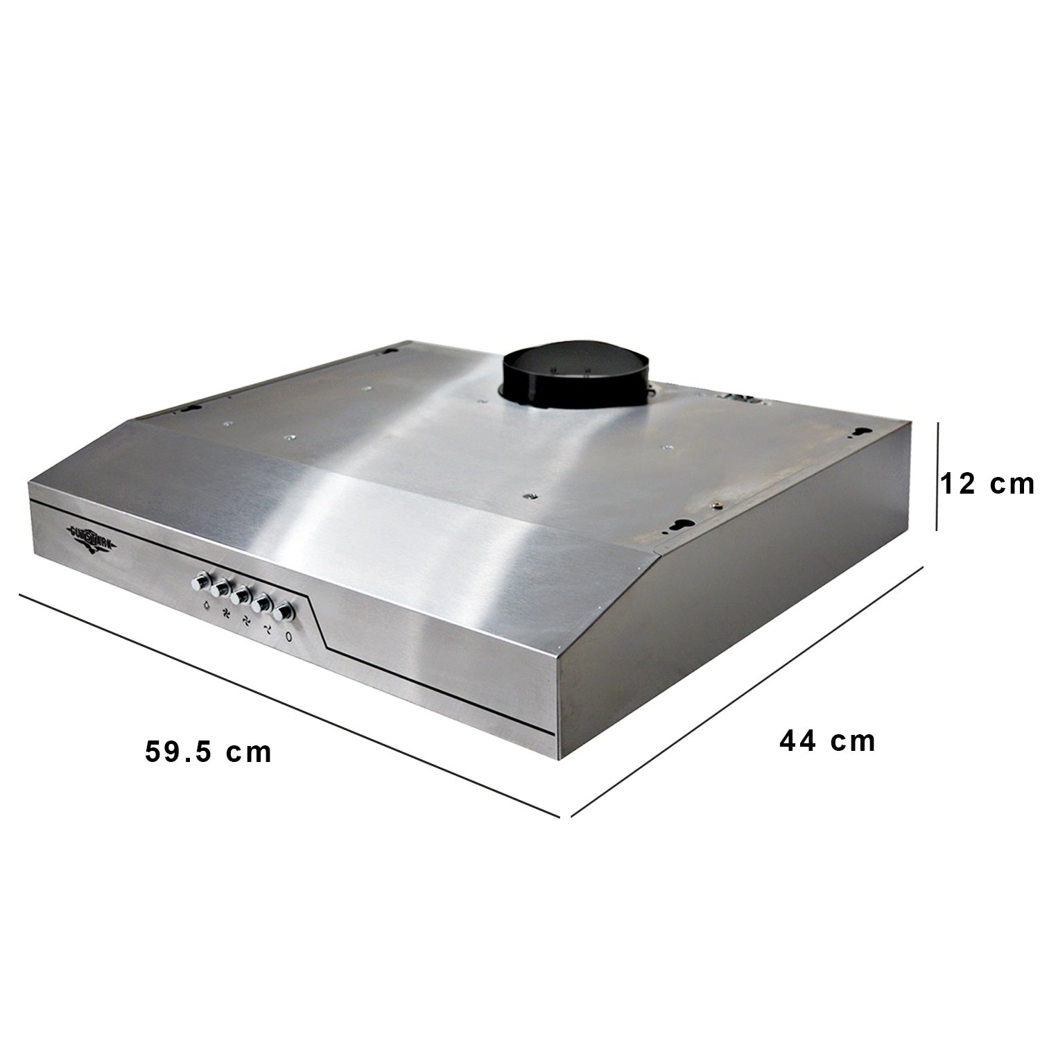 Campana Extractora Purificadora 600mm Acero Inox 300m3/h