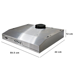 Campana Extractora Purificadora 600mm Acero Inox 300m3/h