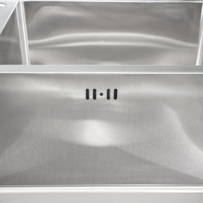 Fregadero Tarja Acero Inox 2 Tinas Anti-ruido + Escurridor