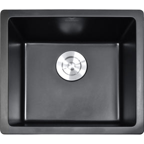 Tarja Fregadero Cuarzo Negro Tina Antiruido 46x41x21cm