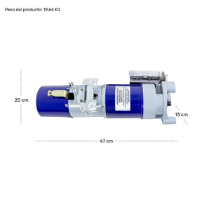 Kit Motor Cortina Roll Enrollable Porton 300kg 2 Controles Frecuencia 60 Hz