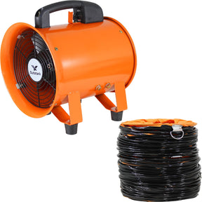 Extractor Aire Industrial 8 Pulgadas Humo 1800m3/h Ducto 5m