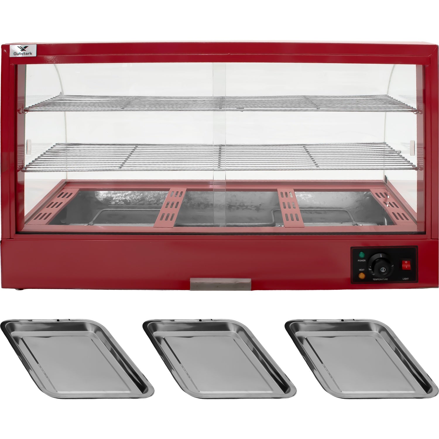 Vitrina Exhibidor Alimentos Calientes Mostrador Cristal