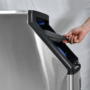 Maquina Fabricadora Hielo Comercial 130 Kg Dia Restaurante Color Plata