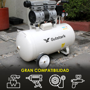 Compresor Aire Electrico Tanque Portatil 50 L 127v 750w 1hp
