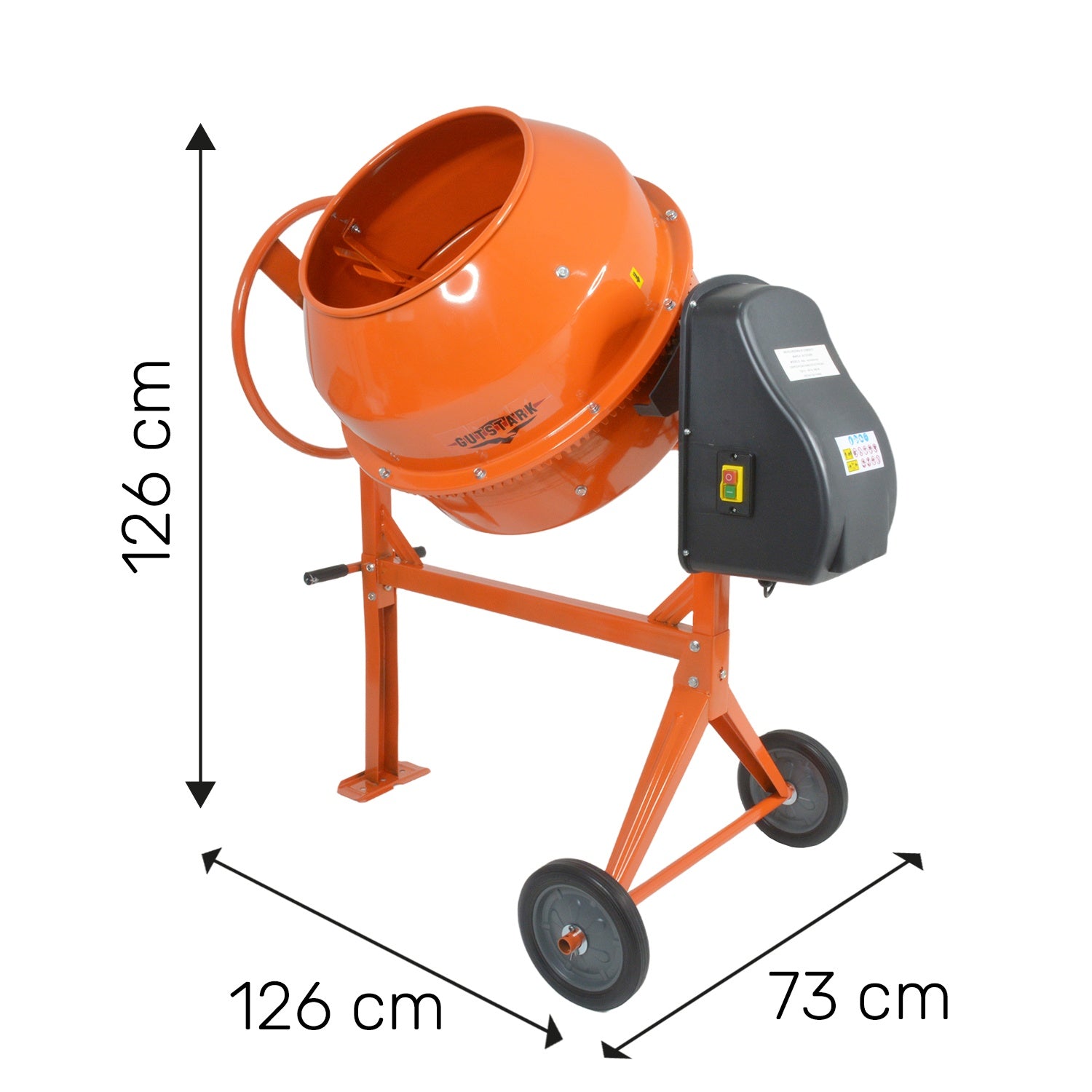 Revolvedora De Concreto Electrica 1/2 Saco 160 L 1 Hp