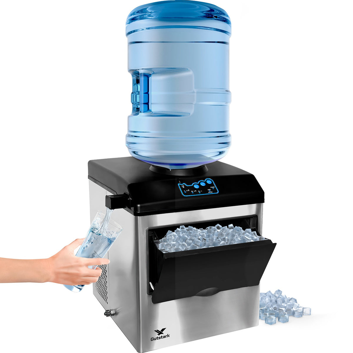 Maquina Dispensadora De Hielo Electrica Automatica 2 En 1