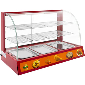 Vitrina Exhibidor Alimentos Calientes Mostrador Cristal