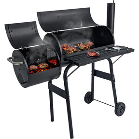 Asador Ahumador Bbq Parrilla Carne Portatil Carbon Leña