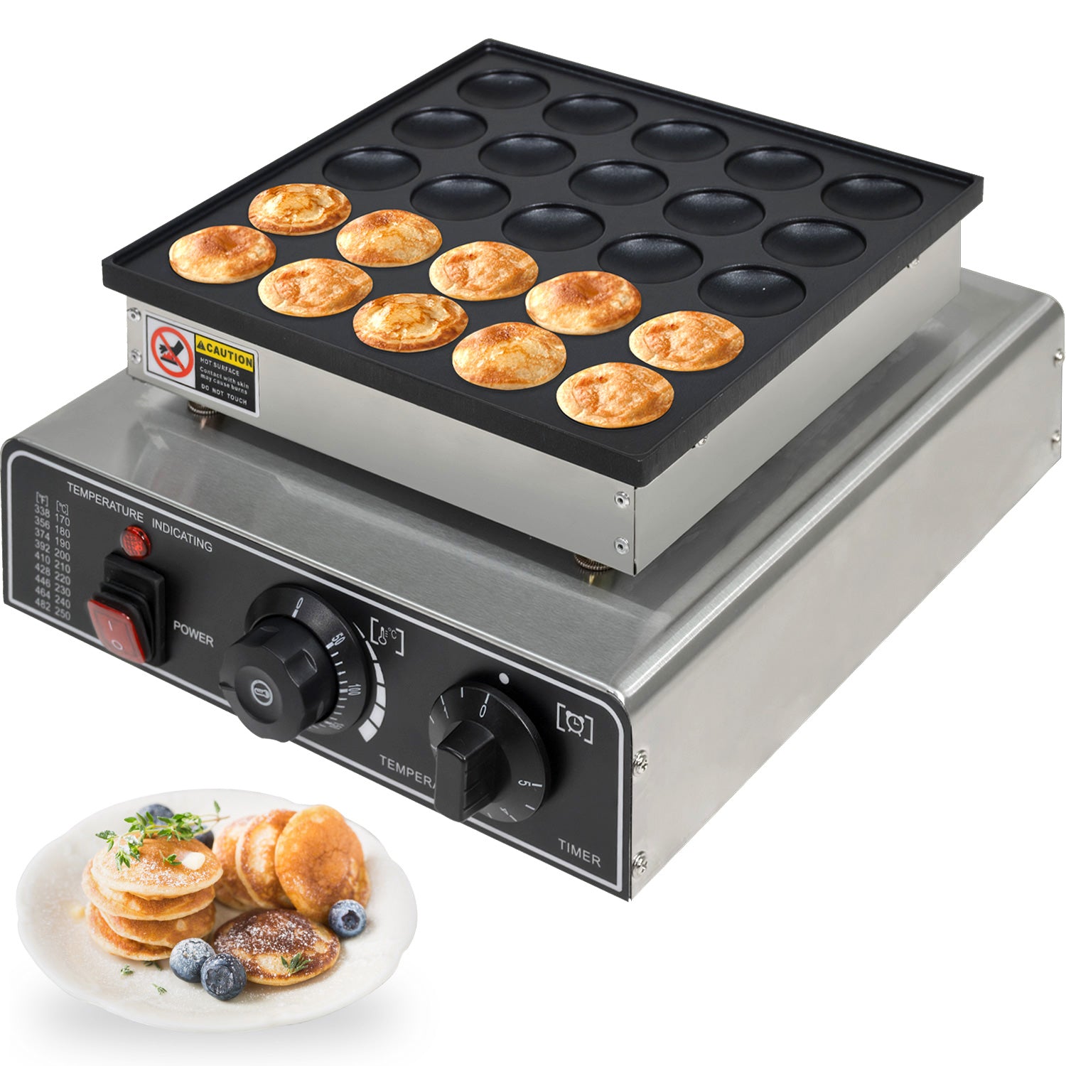 Maquina Para Hacer Mini Pan Cakes 25 Pz hotcakes