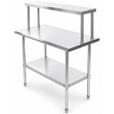 Mesa Trabajo Repisa Acero Inoxidable Ajustable 110x60x131.5
