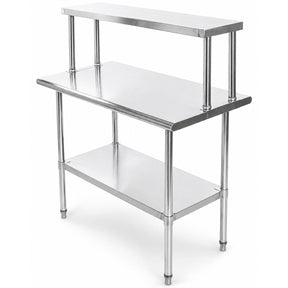 Mesa Trabajo Repisa Acero Inoxidable Ajustable 110x60x131.5