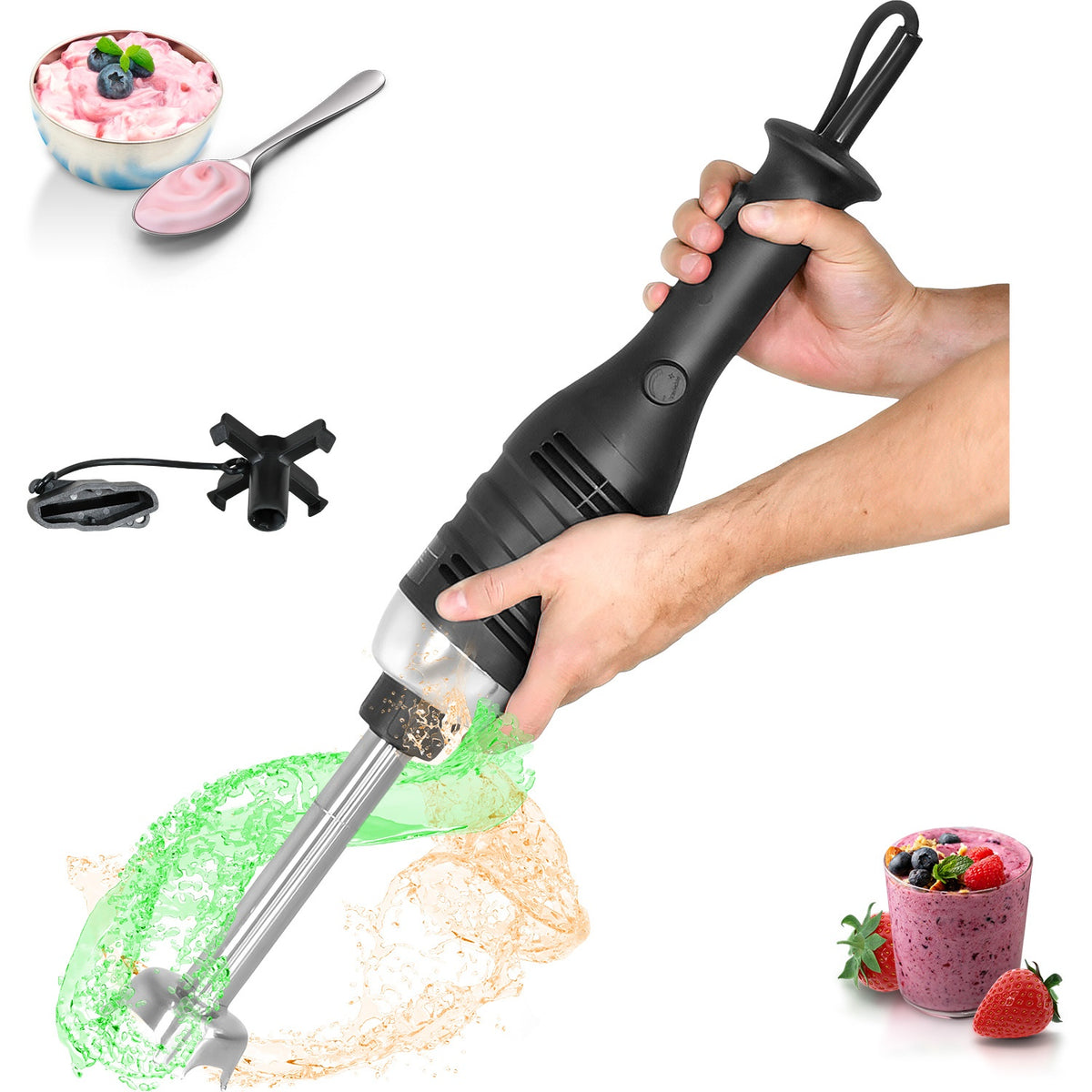 Batidora Inmersion Turbo Licuadora Industrial 280w 20000rpm
