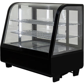 Vitrina Gutstark 110V Refrigerador Sobre Mostardor Vidrio Templado Curvo
