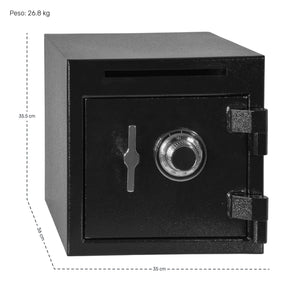 Caja Fuerte Gutstark Manual Seguridad Cerradura Ranura Deposito 35x35