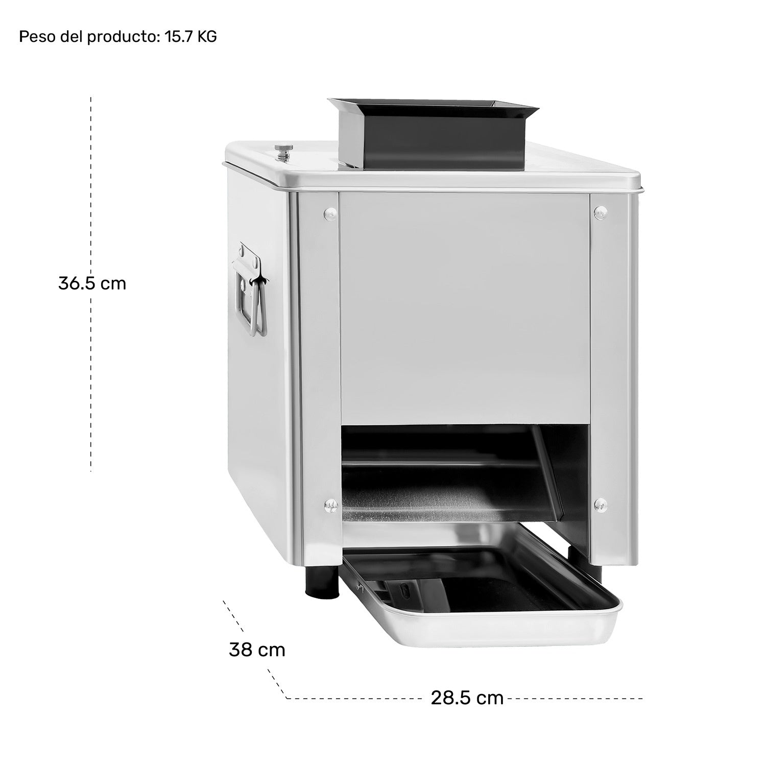 Maquina Cortadora Rebanadora Carne Hueso 130kg 850w