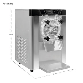 Maquina Helado Nieve Duro Industrial 15l Sobre Mesa 1400w
