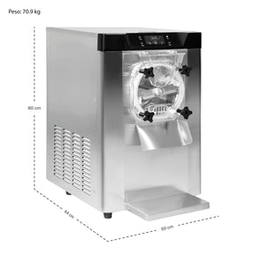 Maquina Helado Nieve Duro Industrial 20l Sobre Mesa 2000w