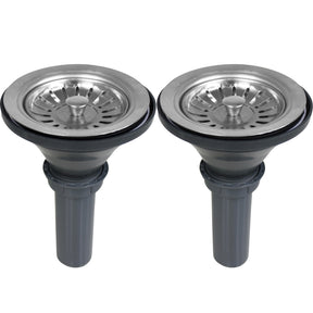 Fregadero Tarja 2 Tinas Cocina Acero Inox + Grifo Mezcladora