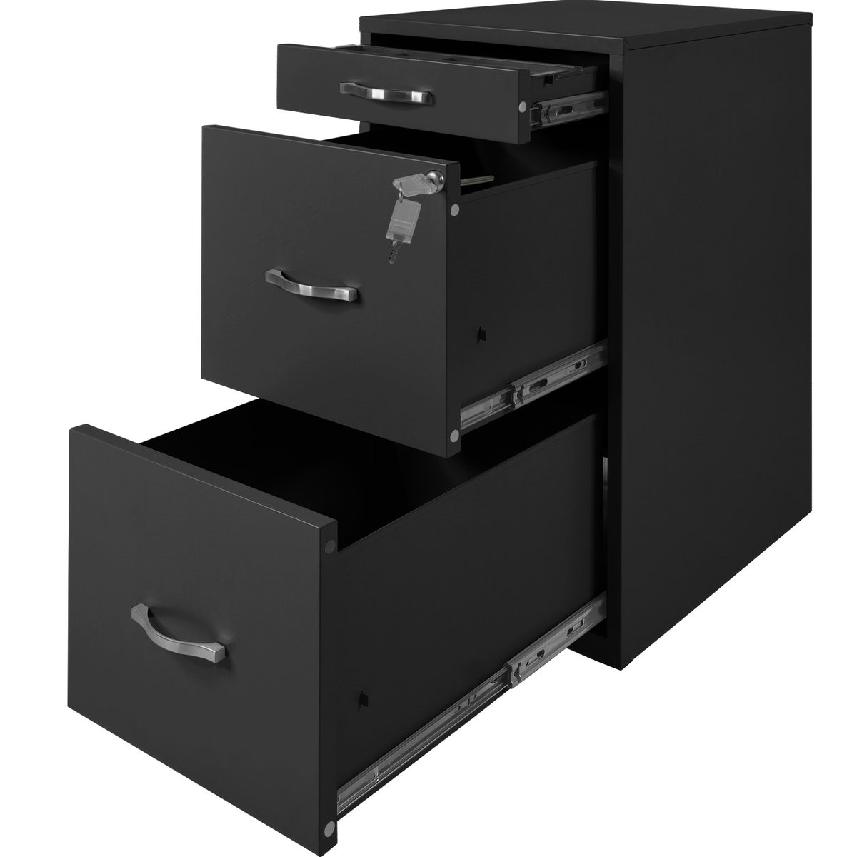 Archivero Metalico 2 Gabinetes + 1 Cajon Papelero Oficina