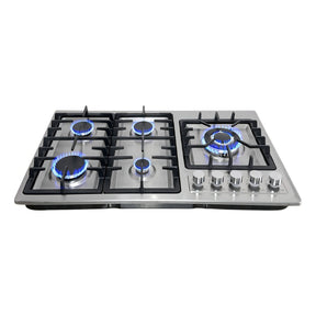 Parrilla de Gas Empotrable Acero Inoxidable 5 Quemadores Premium