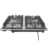 Parrilla A Gas Lp Y Natural 4 Quemadores 58.5 X 51 X 11 Cm