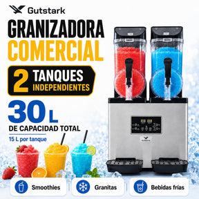 Maquina Para Smoothies Frapes Raspados Industrial 30 Litros