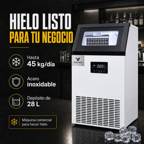 Maquina Fabricadora Hielo Comercial 40 Kg Dia Restaurante