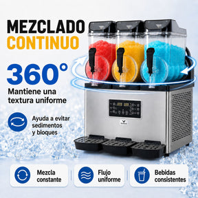 Maquina Para Frappe Smoothies Raspado 45 Litros Industrial
