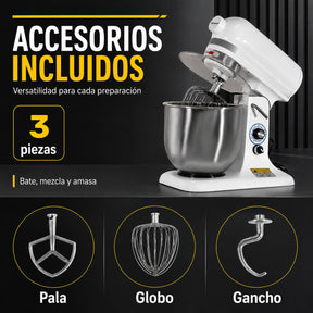 Batidora Pedestal 3 En 1 Industrial 7 Litros 650rpm 300w