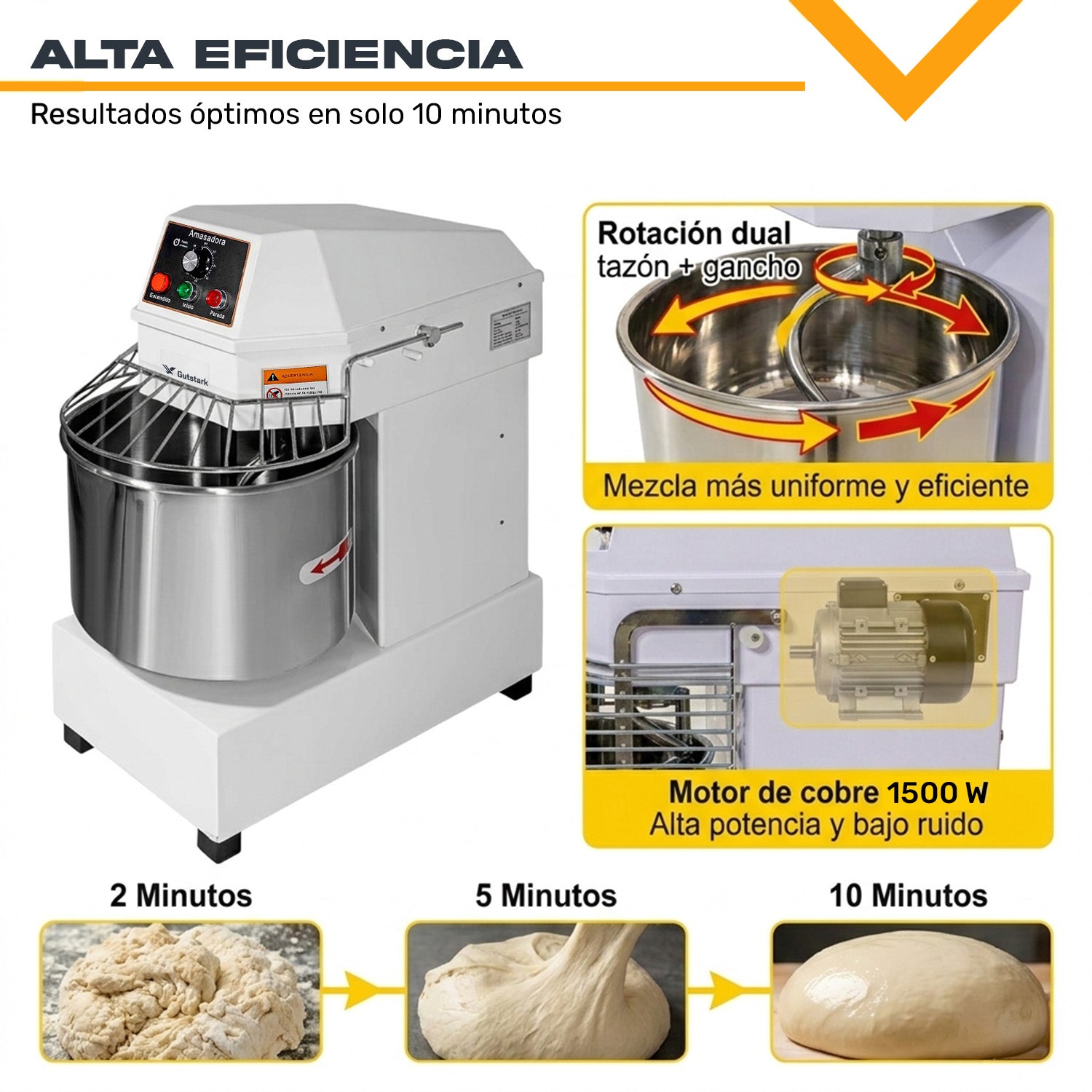 Amasadora Industrial Comercial 40 Litros 15kg 1500w 246rpm