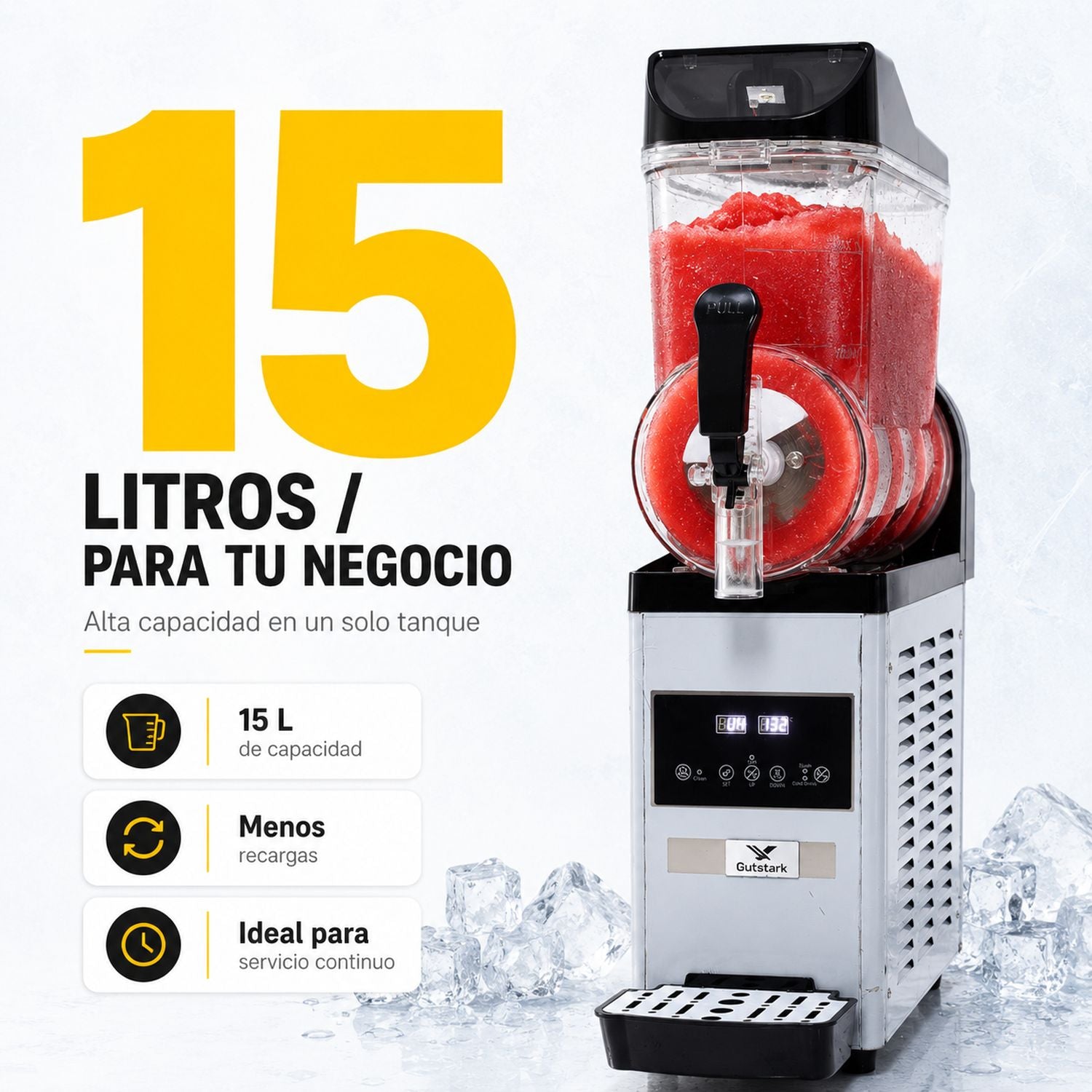 Maquina Smoothies 15 Litros Frappe Raspados 110v 400w