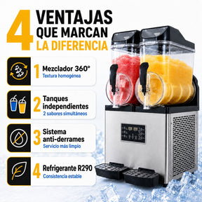 Maquina Para Smoothies Frapes Raspados Industrial 30 Litros