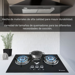 Parrilla A Gas Lp Y Natural 3 Quemadores 40 X 72 X 13 Cm