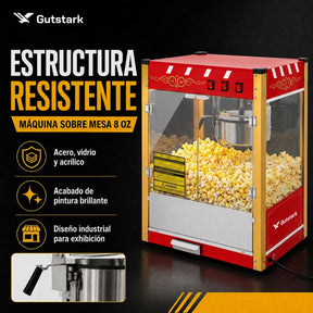 Maquina Palomitas Maiz 8 Oz Palomera Carrito Comercial (Copy)