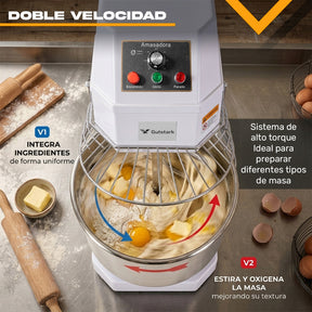 Amasadora Industrial Comercial 40 Litros 15kg 1500w 246rpm