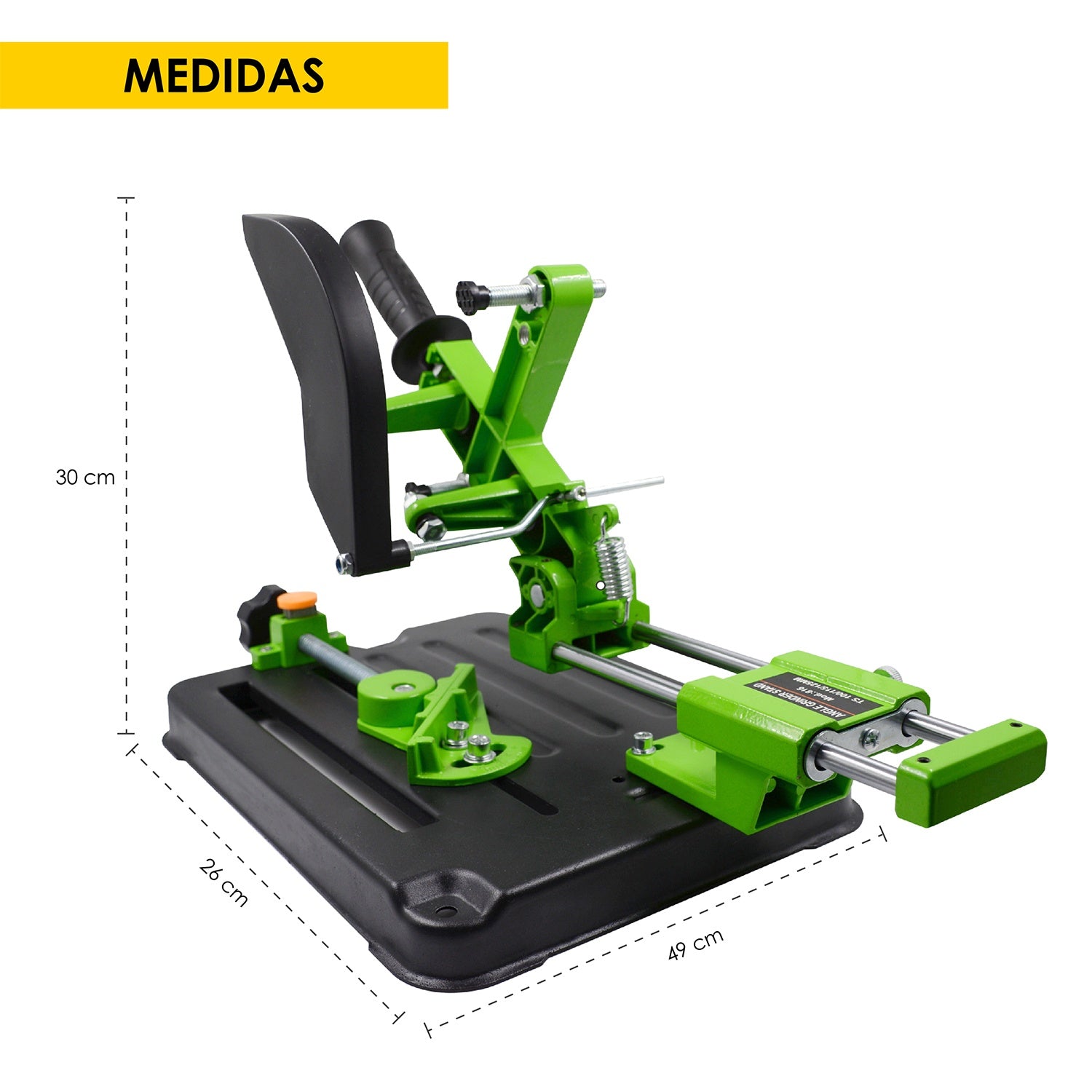 Soporte Amoladora Angular Corte Esmeril Tirante 100 A 125 con Deslizamiento
