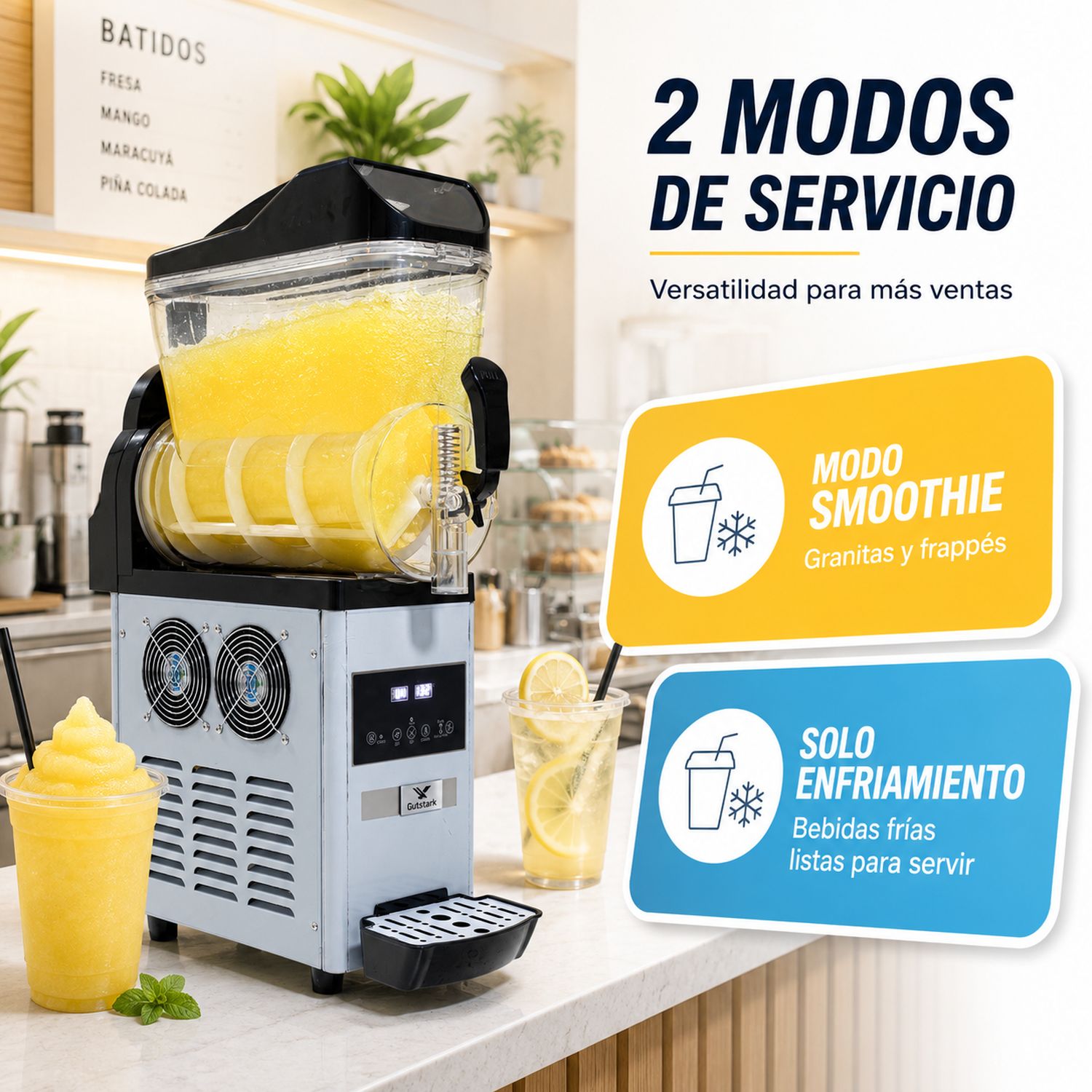 Maquina Smoothies 15 Litros Frappe Raspados 110v 400w