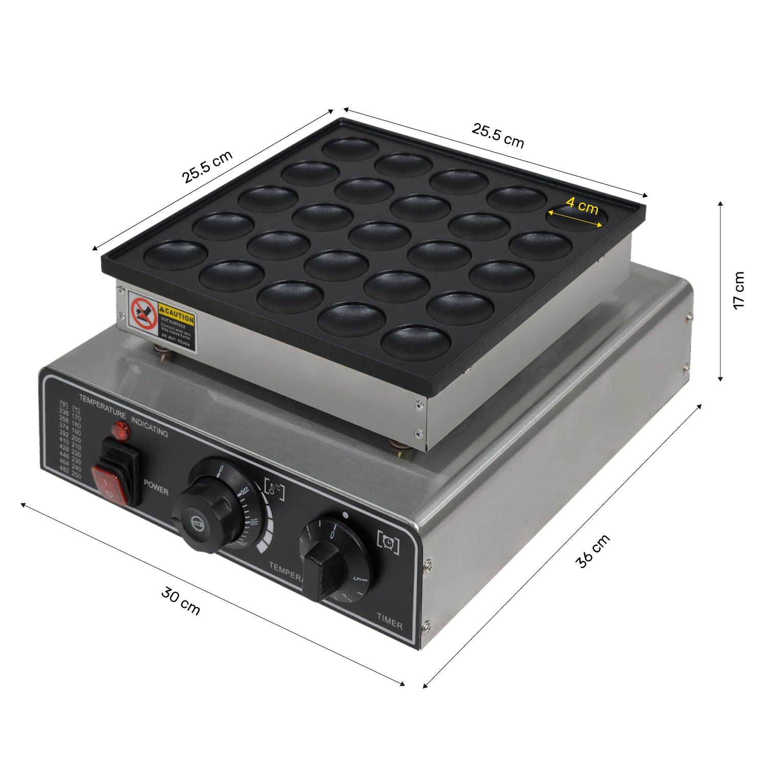Maquina Para Hacer Mini Pan Cakes 25 Pz hotcakes