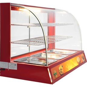 Vitrina Exhibidor Alimentos Calientes Mostrador Cristal