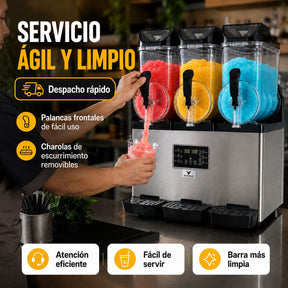 Maquina Para Frappe Smoothies Raspado 45 Litros Industrial