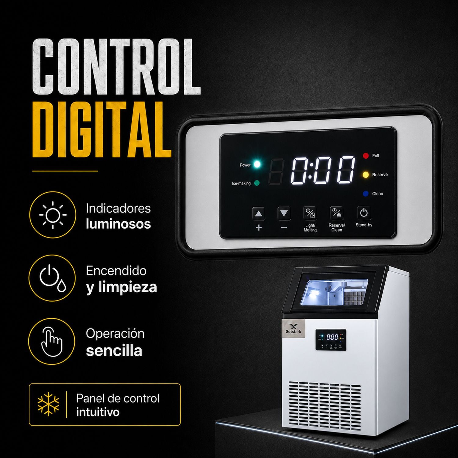 Maquina Fabricadora Hielo Comercial 40 Kg Dia Restaurante