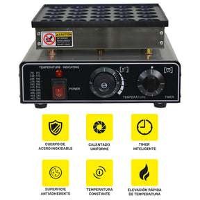 Maquina Para Hacer Mini Pan Cakes 25 Pz hotcakes